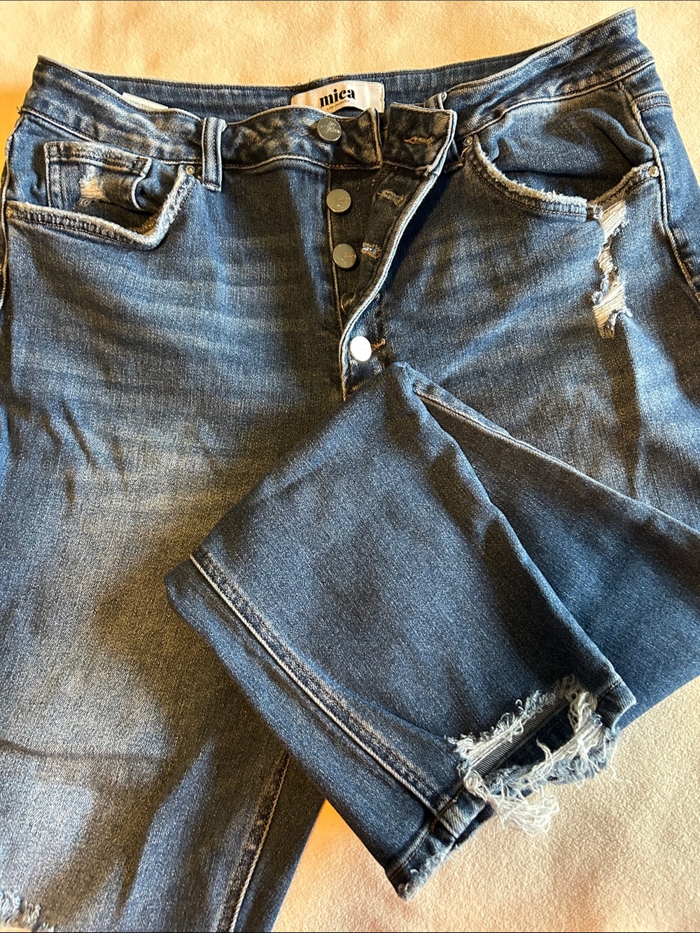 Distressed Mica Jeans